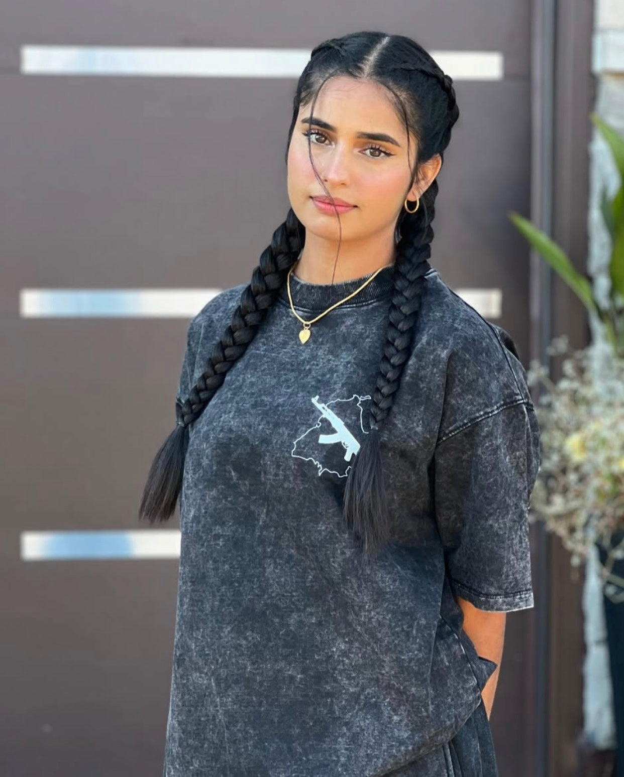 Unisex Acid Washed Oversized Tee (DTF) 240 GSM